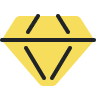 Yellow diamond icon
